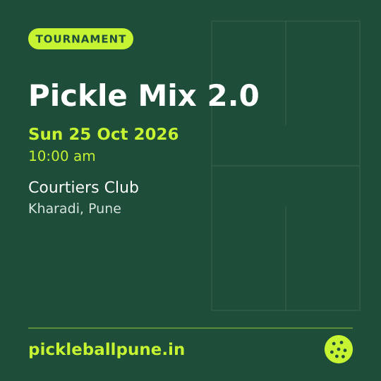 Pickle Mix 2.0: 25 Oct, Courtiers Club, Kharadi