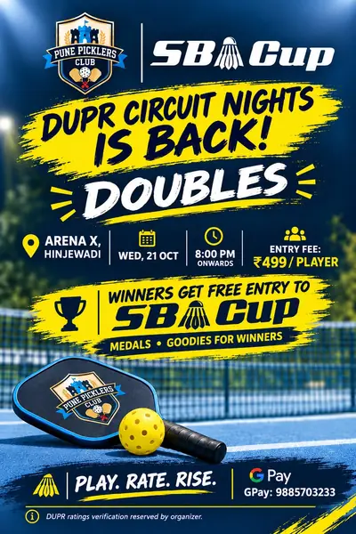 Poster for DUPR Circuit Night (Doubles)