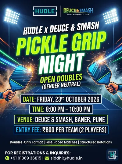 Poster for Hudle x Deuce & Smash: Pickle Grip Night